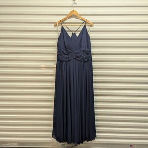 DB Studio Size 16 Navy Blue Goddess Maxi Dress